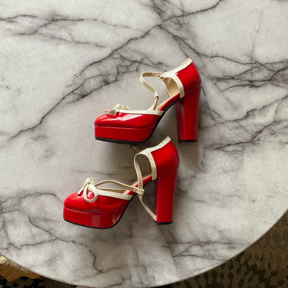 Allegra K Pin Up Heel